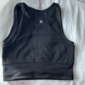 Lululemon Black Cropped Tank